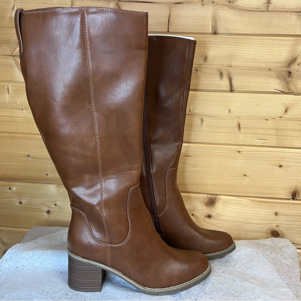 Universal thread davina riding boots brown size 6.5 NWT